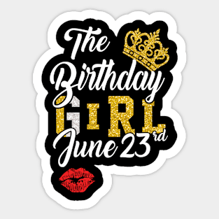 The Birthday Girl June 23rd Sticker